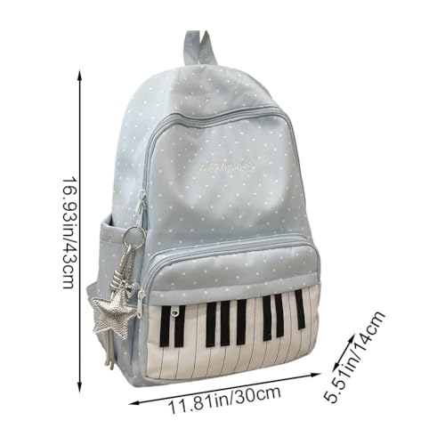 Mochila de lunares espaciosa para llevar libros sin dolor de espalda 3