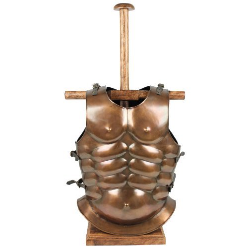 Annafi® Handmade Armor Breastplate & Helmet Wooden Display Stand| Medieval Costumes Spaulders And Gorgets| Medieval Armour Lorica Segmentata Helmet Wooden Stand | #TOP1