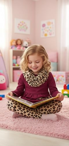 Image of Unique Baby Girls Kids Toddler 3pc Outfit Set Long Sleeve Lightweight Tunic Top Leggings and Scarf