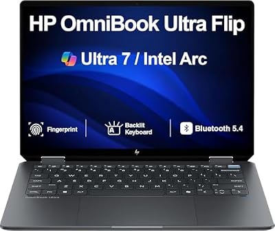 ME2 Customized Laptop, Created Using HP OmniBook Ultra Flip 2-in-1 Laptop 14.0" Touchscreen 2.8K Display (Intel Ultra 7-256V, 16GB LPDDR5, 1TB/2TB PCIe SSD, Backlit KB, Fingerprint, WiFi 7, Win11Pro)