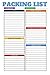 Produktbild Packing List: Travel checklist planner: Perfect travelers planning notepad gift for plane trips weekly Holiday Vacation cruise shipping women goals ... accesories food menu grocery lists notebook