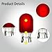 Rafeal Auto 7443 Red Light Bulb 10 Pack,T20 Automotive Brake Light Turn 7443 Miniature Bulb Mini Bulb Taillight Turn Signal Light,Replacement for Cars,Trucks,SUVs