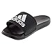 adidas Performance Men's Adilette CF Ultra C Athletic Sandal, Black/Silver Metallic/Black, 13 M US