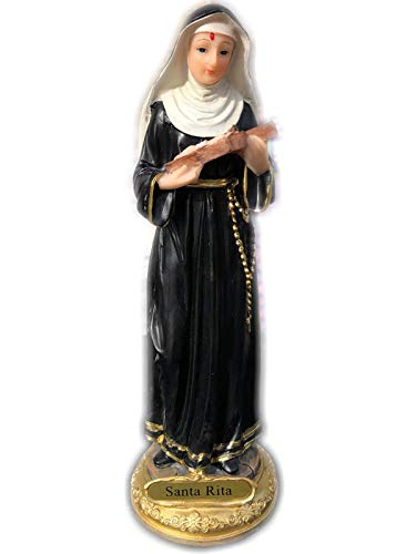 BHEII Santa Rita Saint St Catholic Religious Figurine Figure Statue 8