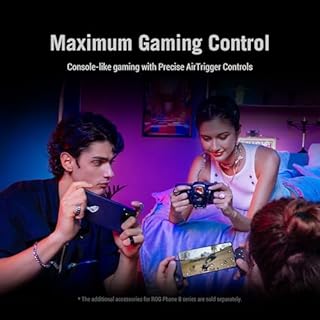 ASUS ROG Phone 8, EU Ufficiale, Grigio (Rebel Grey), 12GB RAM 256GB Storage, Snapdragon 8 Gen 3, 6,78" AMOLED 165Hz, Fotocamera 50MP con Gimbal