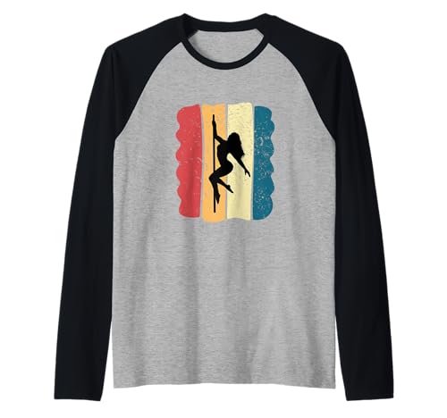 Pole Dance Hombre Humor Idea Regalo Vintage Camiseta Manga Raglan