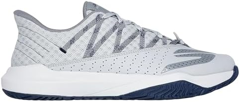 Skechers Tênis masculino Viper Court Rally Pickleball, Cinza/azul