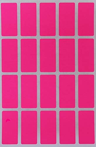Royal Green Color Coding Rectangular Labels 4 cm x 2 cm. Rectangular Stickers in Red, Green, Yellow, Pink, Purple, Orange, Brown, Blue (40mm X 19mm) 160 Pack