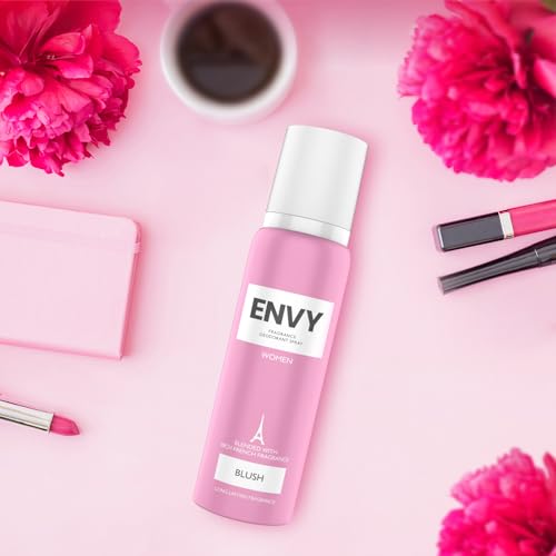 Image of ENVY Blush 140 ML & Luv 140 ML Deodorant For Women Pack of 2|Premium & Long Lasting Deodorant