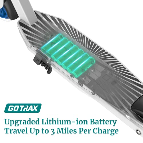 Gotrax Scout Electric Scooter For Kids Ages 4-7, Max 3 Miles Range And 6Mph Speed, 5" Flash Front Wheel And Unique Pedal Light, Ul2272 Certified Aprroved Electric Kick Scooter For Boys Girls Blue #TOP7