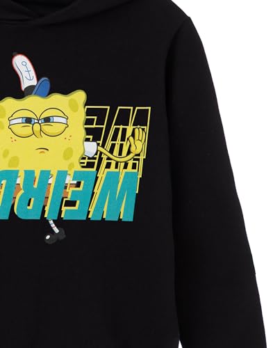 Sweat à capuche Bob l'Éponge noir pour garçon et adolescent