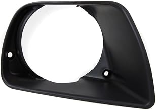 Fog Light Trim Driving Lamp Driver Left Side Left Hand (Textured Black) for Honda for Pilot EX/LX 2003-2005 16542763 HO2598101