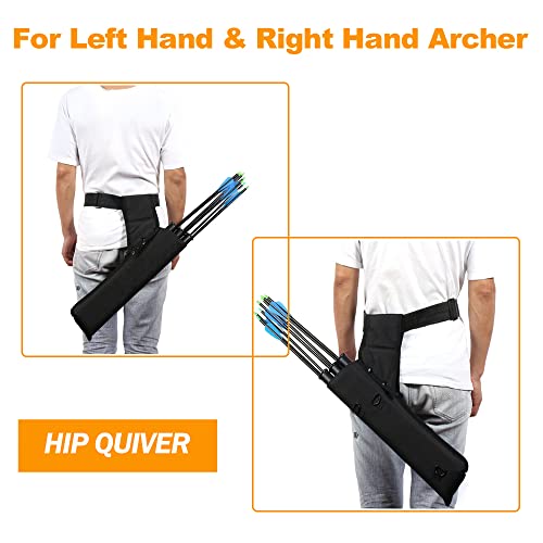 Toparchery Arrow Quiver Hip Quiver For Arrows - 3 Tube Adjustable Archery Back Quiver Arrow Holder For Arrows #TOP1