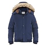 Heihuohua Men's Winter Thicken Coat Warm Puffer Jacket with Removable Hood