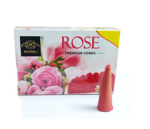 Image of Aviraj Multi Fragrance Dhoop Cones for Pooja Combo Pack of 12 Boxes I Guggul, Loban, Lavender, Rose Dhoop Cones