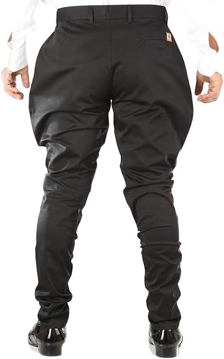 Jodhpur Breeches with KNEEPATCH for Men Jodhpur Polo Pants Fashion Wear Balloon Pants Ethnic Trousers Black Breeches