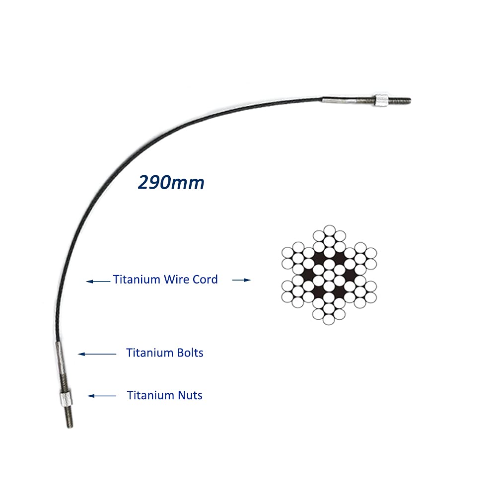 Titanium Tailgut Pro für Cello mit Titanschrauben, Flexible/Weicheres Titanium Tailgut, Cello Zubehör