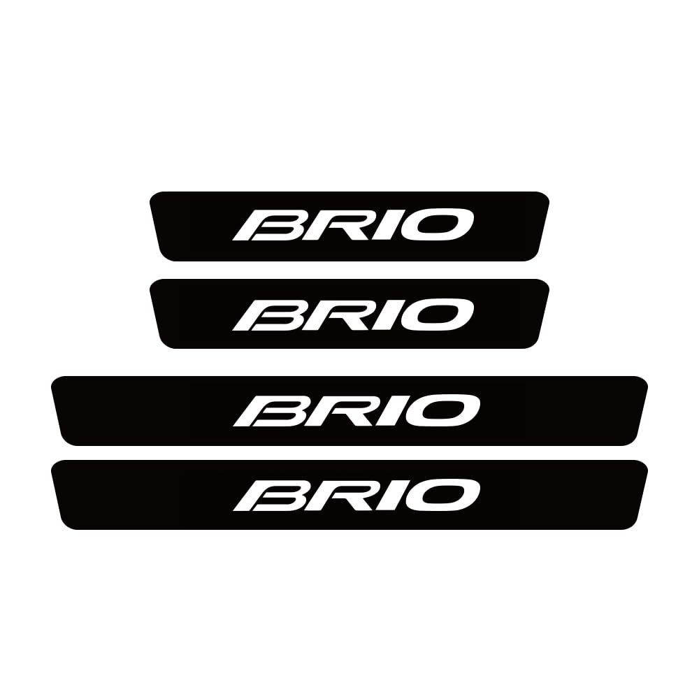 Sdyayfge Normal 4Pcs Kick Plates Car Door Sill Protector,For Brio