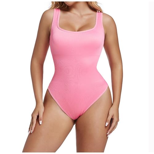 Body Bodycon para jovens, sem costura, sem costura, modelador feminino 2025, moda Y2K, F-067 Rosa, M