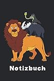  Löwe Dachs Rabe Schlange Notizbuch: Hexerei & Zauberei Notizbuch für Film Fans, Hexen & Zauberer - Magisches Notizbuch - 120 linierte Seiten für ... für Freunde mit Humor, Magier & Nerds.