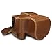 MegaGear MG1680 Ever Ready Leather Camera Case Compatible with Leica V-Lux 5, Panasonic Lumix DC-FZ1000 II - Light Brown