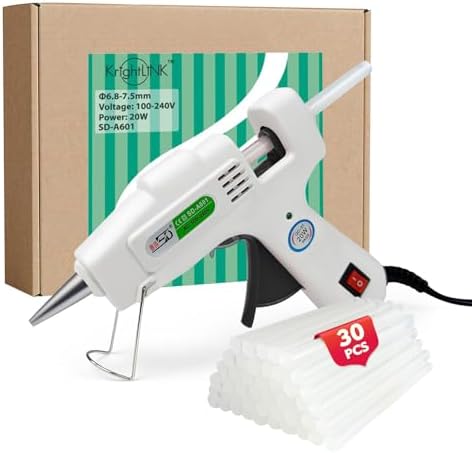 Hot Glue Gun Kit with 30 Glue Sticks, Fast Preheating Hot Melt, H...