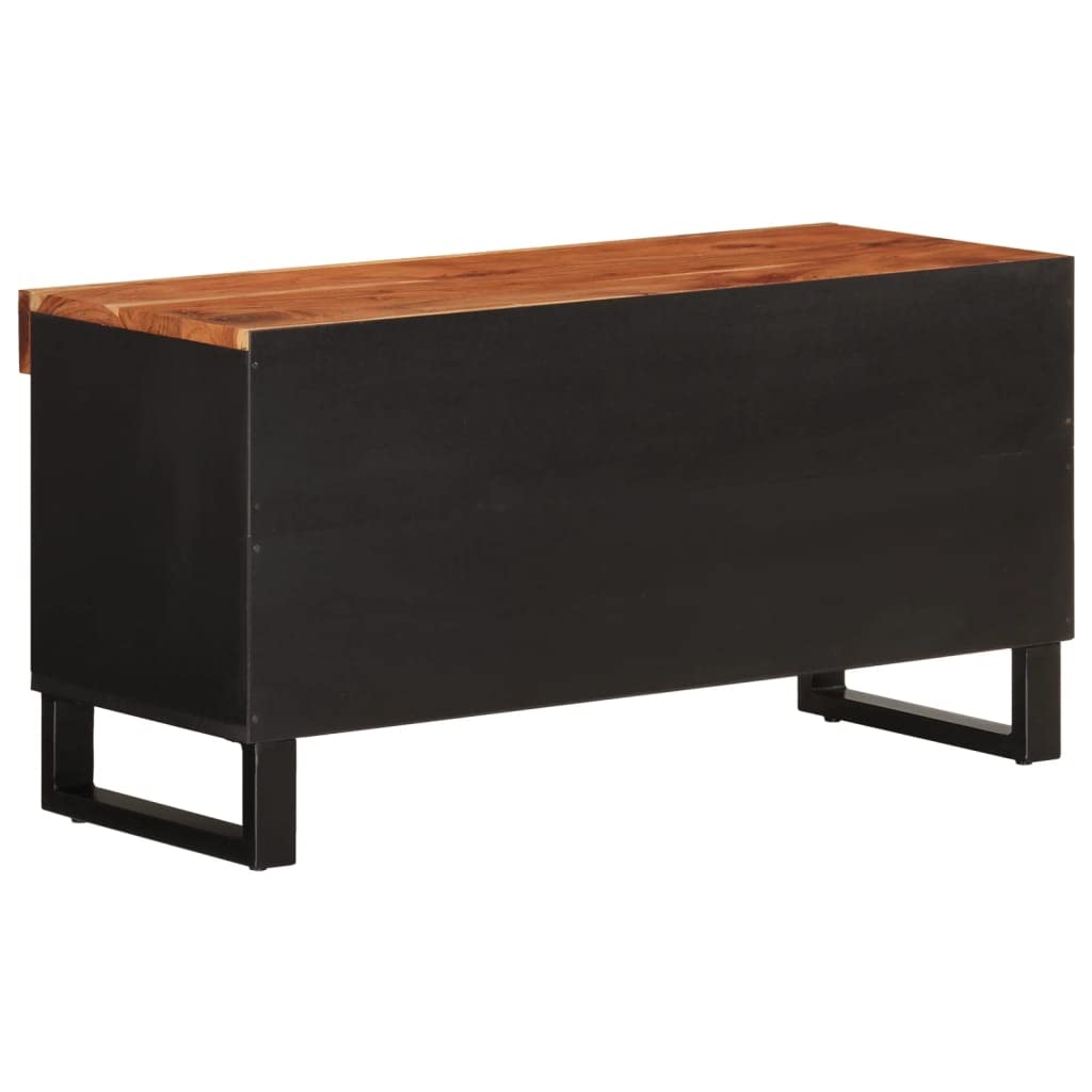 Stolik pod telewizor z litego drewna akacjowego 85 x 33 x 43,5 cm