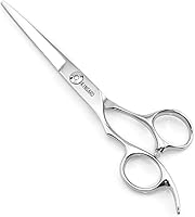 KINSARO Left Handed 6 Inch Hair Cutting Scissors - Professional Lefty Barber Shears for Hairdressers, Barbers & Home Use