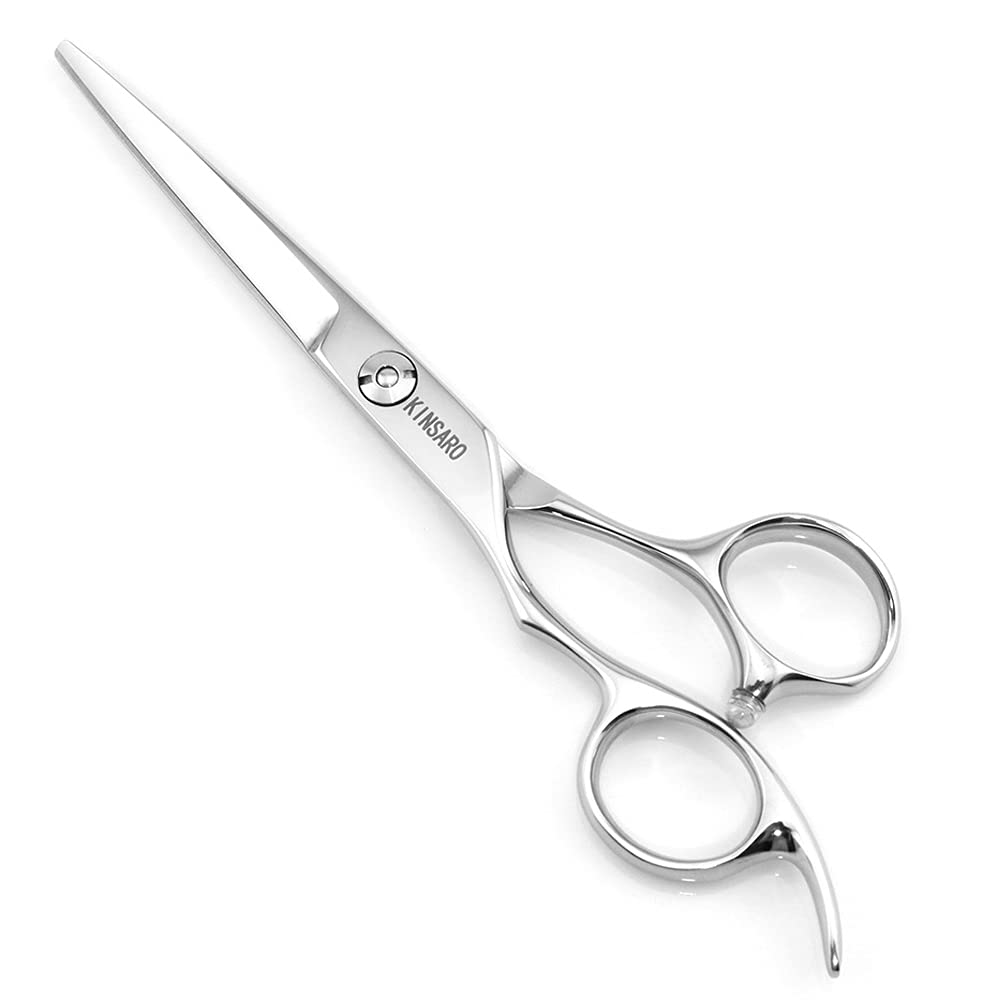 KINSARO Hair Shears left hand 6 Inch Hair Scissors Left Hand Hair Cutting Scissors Lefty Barber Shears Left Handed