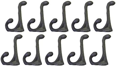 Midwest Craft HouseMidwest Craft House 10 Cast Iron Black School Hat Coat Rack Hall Tree Hooks 3 1/4"