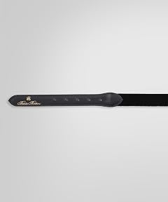 Nylon Bridle Leather Belt: Black 330000119