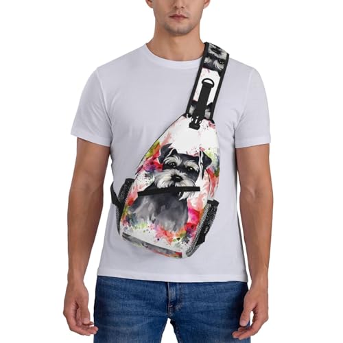 Mochila cruzada Schnauzer para mujeres y hombres miniatura 2