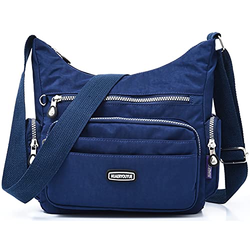 HUAERYOUYUE Umhängetasche Damen Reisetasche Wasserdichte Schultertaschen Mode Seitentasche Lässige Büchertasche Leicht Taschen Sporttasche für Freizeit Cover