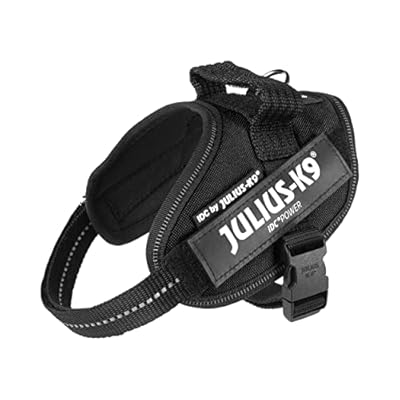 Julius-K9, 16IDC-P-MM, IDC Powerharness, dog harness, Size: XS/Mini-Mini, Black