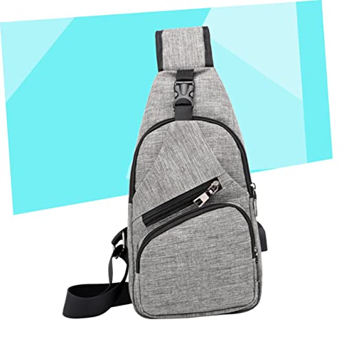 Amosfun Pacote bolsa transversal para homens crossbody de lona bolsa transversal masculina saco do m