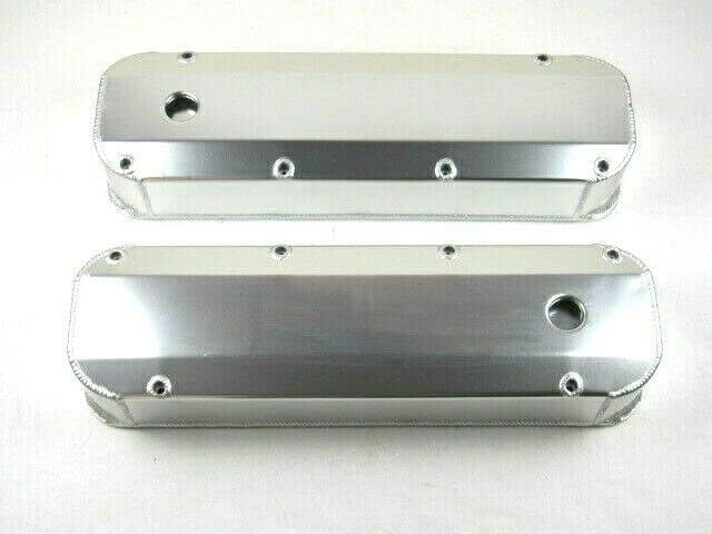Big Block Compatible with Ford 429 460 Fabricated Alum. Valve Cover Set Clear Ano E41361CA