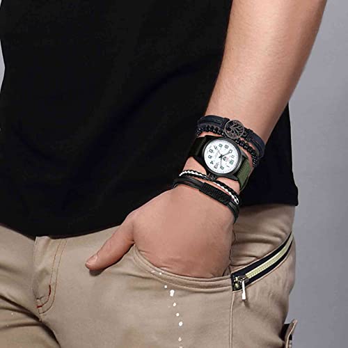 Avaner A76-04 Men'S Bracelet Watch Set, 4 Pcs Wrist Watch Bracelet Set thumb #2
