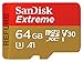 Produktbild SanDisk Extreme 64 GB microSDXC Speicherkarte + SD-Adapter bis zu 100 MB Sek, Class 10, U3, V30, A1 (Generalüberholt)