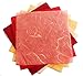 MulberryPaperStock 100 Sheets 6 x 6 inch Origami Square Paper, 25 Colors, Double-Sided, Japanese Folding Crafts