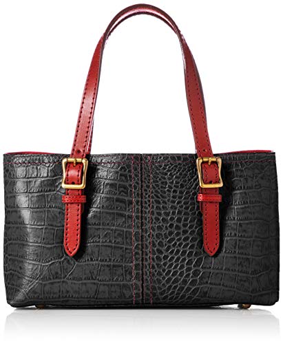 クロコダイル型押し 茶レザーバッグ 鍵付き 大容量 クロコダイル型押し 茶レザーバッグ 鍵付き 大容量 クロコ 型押し