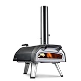 Ooni Karu 12G Multi-Fuel Outdoor Pizza Oven - Wood and Gas Outdoor Pizza Oven with Pizza Stone &...