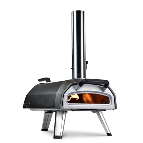 Ooni Karu 12G Multi-Fuel Outdoor Pizza Oven - Wood and Gas Outdoor Pizza Oven with Pizza Stone & Intergrated Thermometer, Pizza Oven Outdoor, Dual Fuel 12 Inch Pizza Maker, Outdoor Cooking Grill