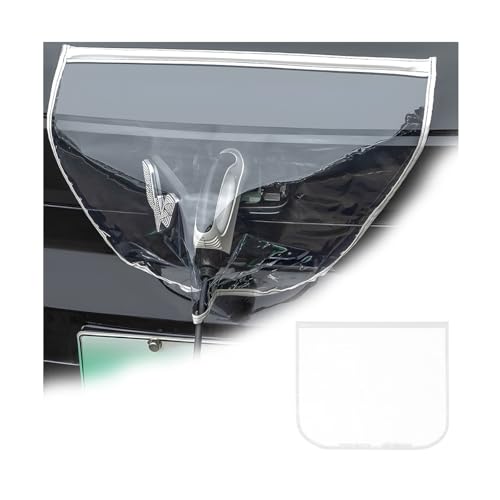 Adunsiaoto Copertura Magnetica Impermeabile Caricabatterie, Coperchio Della Spina Caricabatterie Ev, Porta Caricabatterie Ev Copertura, Copertura Impermeabile-Caricabatterie Veicoli(Bianco)