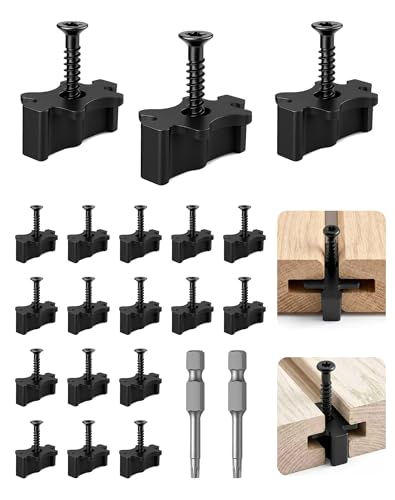 300PCS Hidden Fasteners Nylon Hidden Deck Clips with Screws Drill Bits Laysmkit Universal Decking Clips Consistent Spacing Tool for Grooved Boards Composite Hardwood Decks