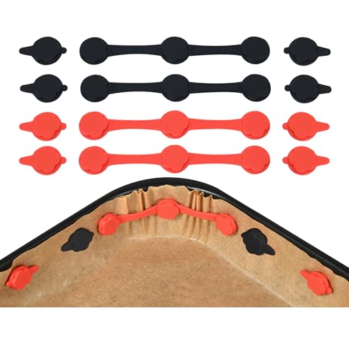 12PCS Air Fryer Magnets, Silicone Magnetic Buckle for Parchment Paper Liners, Heavy Duty Silicone Coated Magnet for Air Fryer Accessories, Secures Air Fryer Disposable Liner