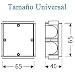 MJCC x20 Unidades • Caja EMPOTRAR Electricidad • Caja Mecanismo EMPOTRABLE •...