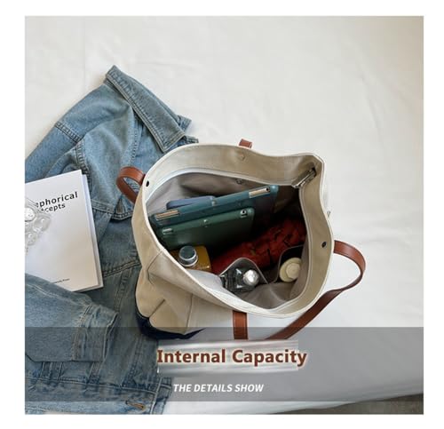 Bolso Tote de Lona para Mujer, Casual y de Trabajo miniatura 5