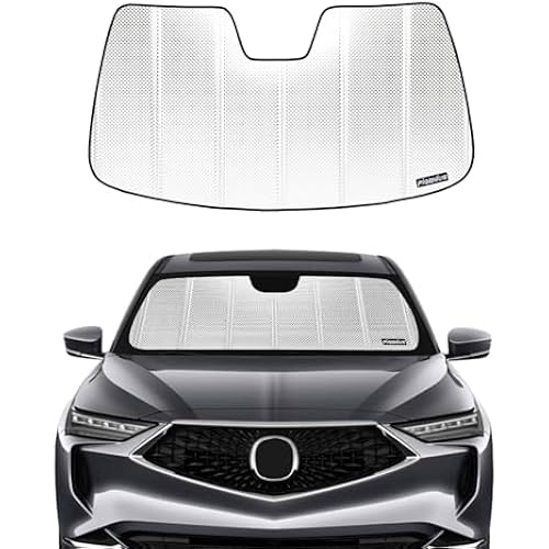 Pigenius Windshield Sun Shade for Acura MDX 2022-2026. Reflective Aluminum Film Front Window Sunshade - BLAZBLOCK