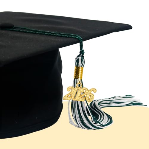 Image of GraduationMall Single&Multiple Color Graduation Tassel with 2026 Year Charm 9 inch