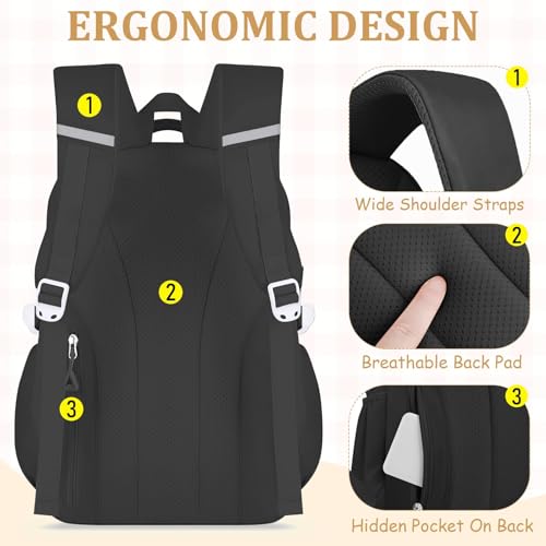 Fitvc School Backpack for Girls - 5PCS Girls Backpack with Lunch Box Set for Kids Elementary Middle High School Students - 18" Large Capacity School Bookbag & Multifunctional Travel Bag by Fitvc - Used condition - Image 6